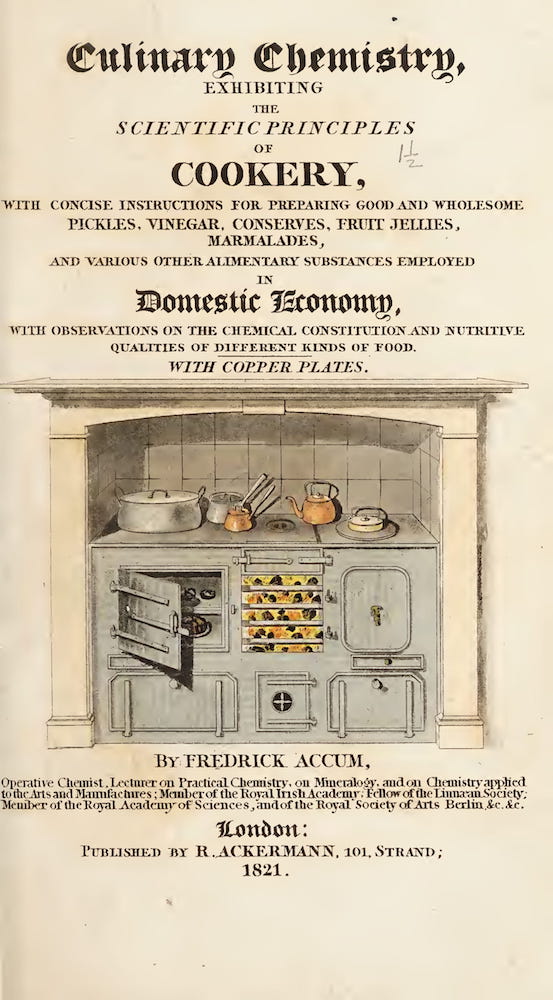 Wellcome Collection - Culinary Chemistry