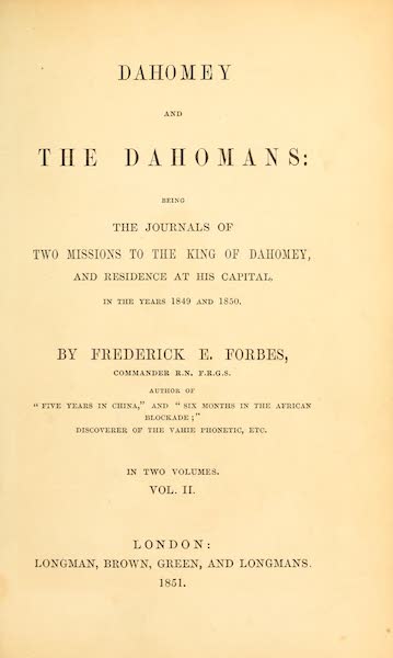 Title Page - Volume II