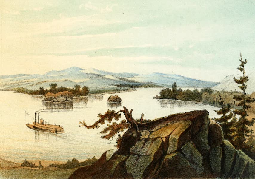 Das Illustrirte Mississippithal - Mouth of the Wisconsin from Pikes Hill (1857)