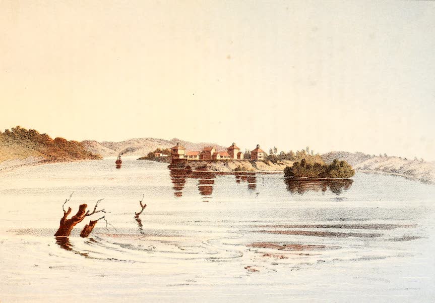 Das Illustrirte Mississippithal - Fort Armstrong on Rock Island (1857)