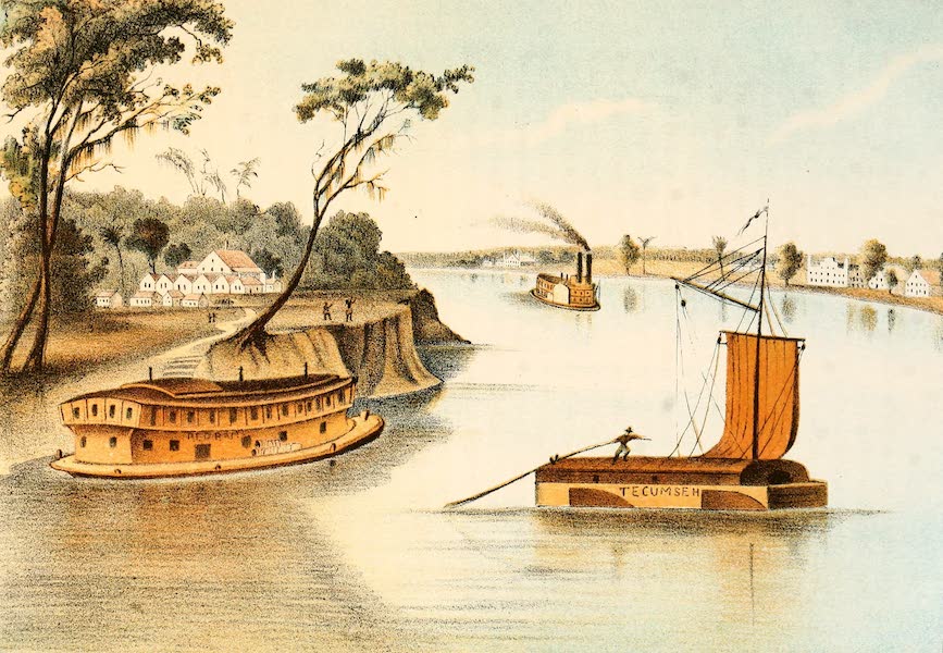Das Illustrirte Mississippithal - Mouth of Red River (1857)