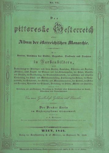 Aquatint & Lithography - Das Pittoreske Oesterreich