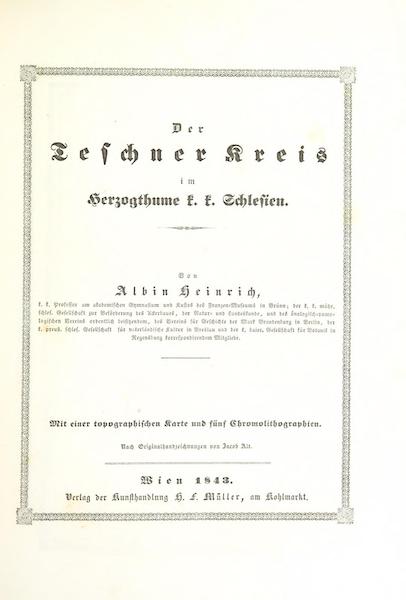 Das Pittoreske Oesterreich - Title Page - Part 3 (1840)
