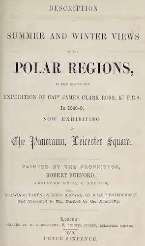 Aquatint & Lithography - Description of Summer and Winter Views of the Polar Regions