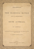 Description of the Barossa Range and its Neighbourhood in South Australia