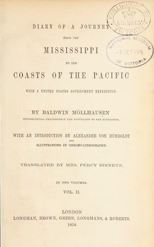 Biodiversity Heritage Library - Journey from the Mississippi Vol. 1