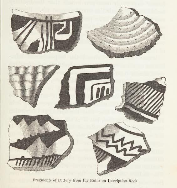 Journey from the Mississippi Vol. 1 - Fragments of Pottery from the Ruins on Inscription Rock (1858)