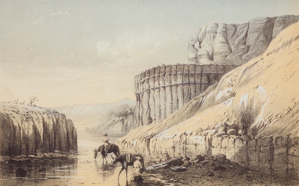 Journey from the Mississippi Vol. 2 - Sandstone Formation at Pueblo de Santo Domingo, New Mexico (1858)