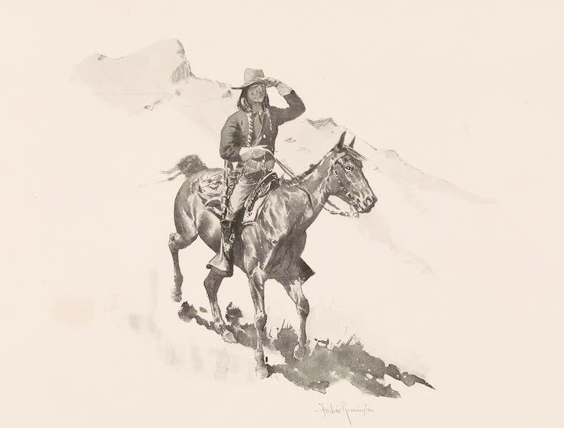 Drawings by Frederic Remington - The Indian Soldier (1897)