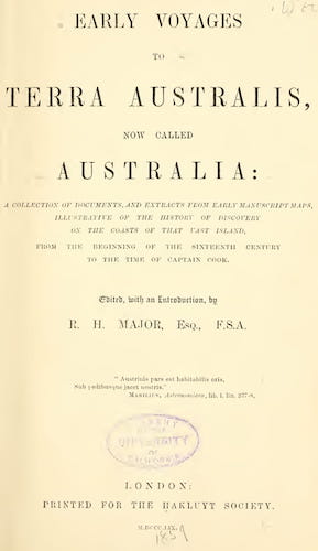 Sailing - Early Voyages to Terra Australis