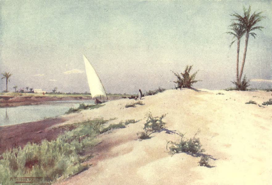 Egypt, Painted and Described - On the Ismailia Canal, near Tel-el-Kebir (1902)