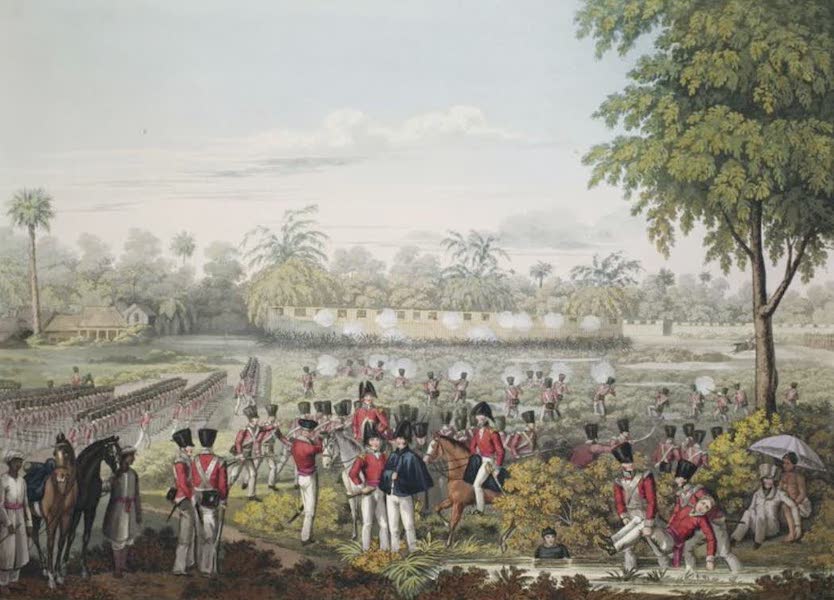 The Attack upon the Stockades near Rangoon by Sir Archibald Campbell, K.C.B. on the 28th May 1824