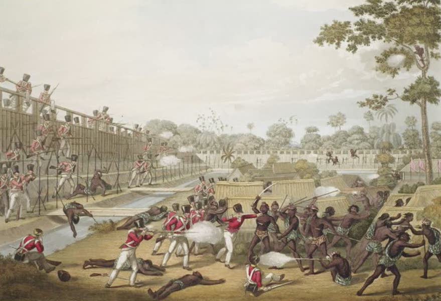Rangoon. The Storming of one of the principal Stockades on its inside on the 8th of July 1824
