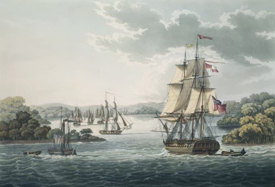 The Harbour of Port Cornwallis, Island of Great Andaman, with the Fleet getting under Weigh for Rangoon