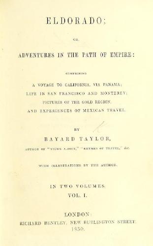 American Southwest - Eldorado; or, Adventures in the Path of Empire