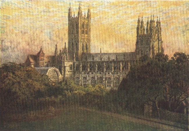 England - North Side, Canterbury Cathedral (1914)