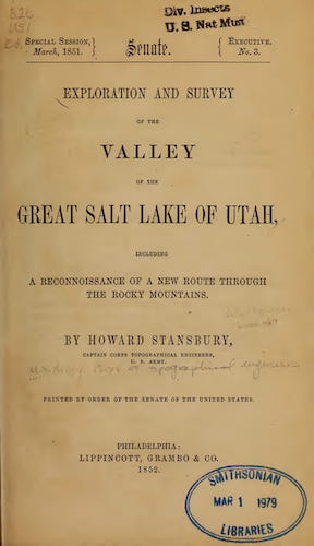 American Southwest - Exploration and Survey of the Valley of the Great Salt Lake of Utah