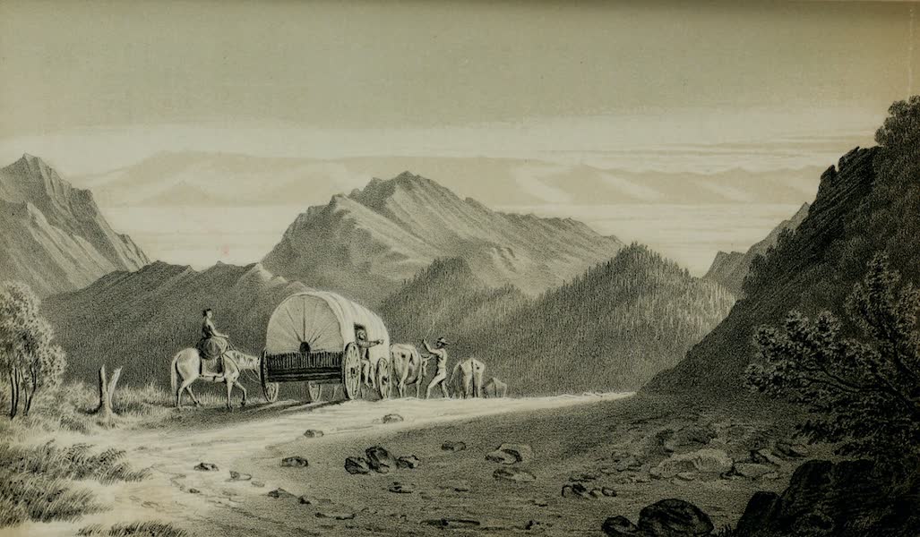 Exploration and Survey of the Valley of the Great Salt Lake of Utah - First View of Great Salt Lake Valley, from a Mountain-pass (1852)