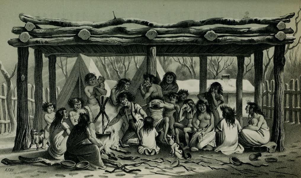 Exploration and Survey of the Valley of the Great Salt Lake of Utah - Utah Prisoners, under the Common Platform - Fort Utah (1852)