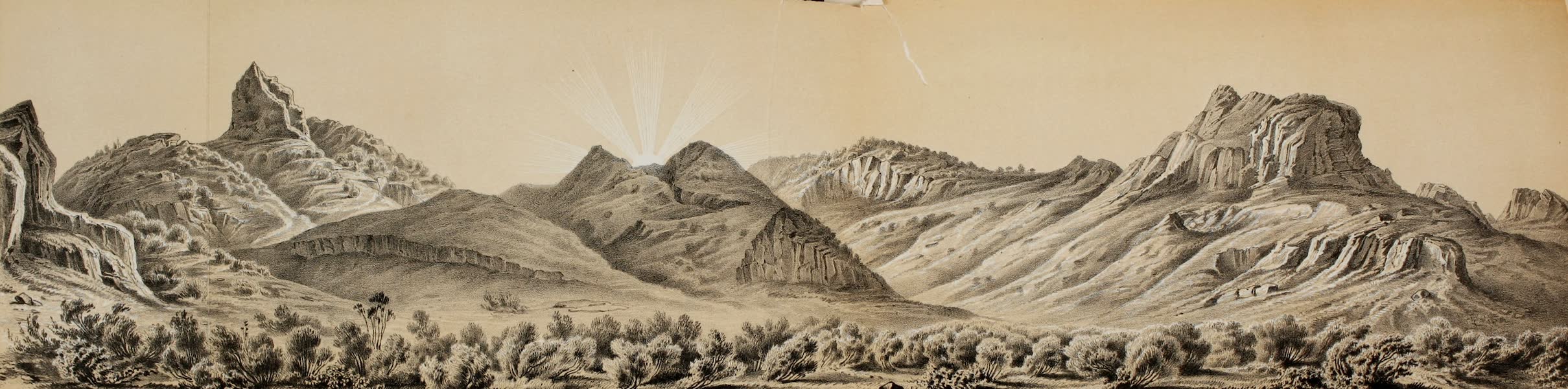 Exploration and Survey of the Valley of the Great Salt Lake of Utah - Part of Western Slope of Promontory Range (1852)