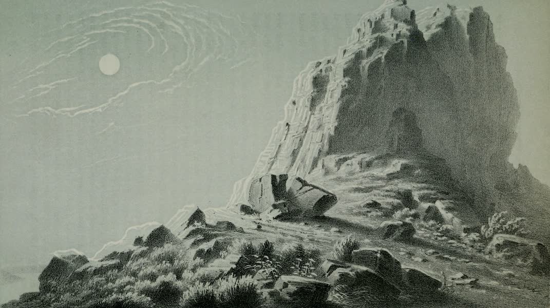 Exploration and Survey of the Valley of the Great Salt Lake of Utah - Limestone Cliff - North End of Gunnison's Island (1852)