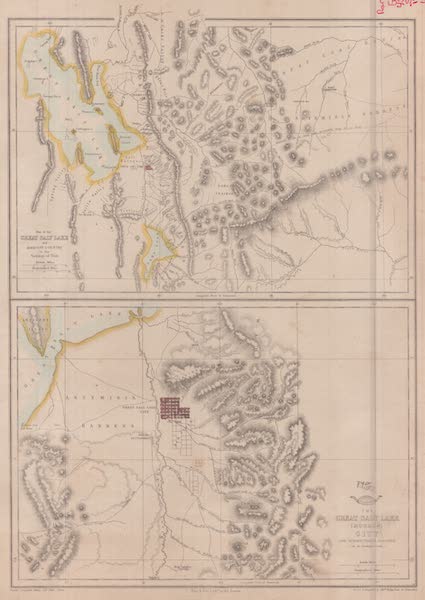 Exploration and Survey of the Valley of the Great Salt Lake of Utah - Map of the Great Salt Lake, and adjacent country (1852)