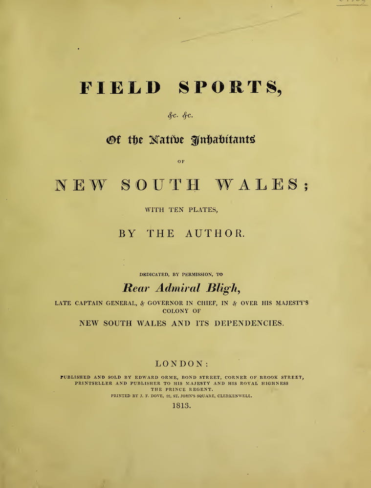 Nan Madol - Field Sports of the Native Inhabitants of New South Wales