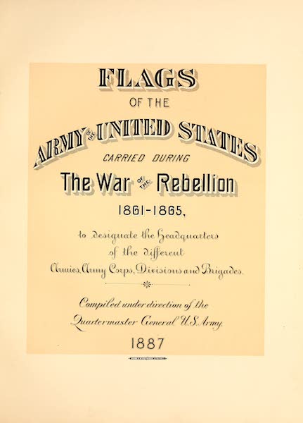 Flags of the Army of the United States - Title Page (1887)
