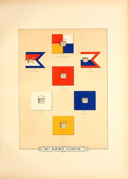 Flags of the Army of the United States - 15th Army Corps (I) (1887)
