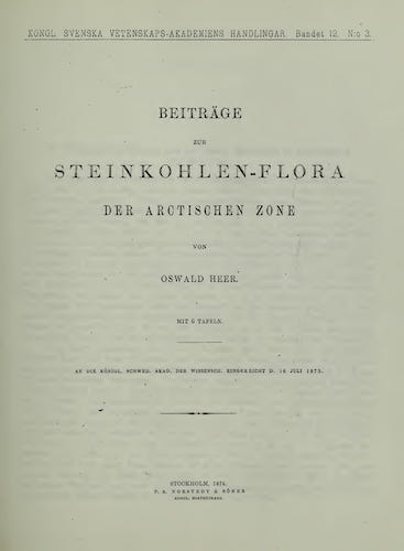 Flora Fossilis Arctica Vol. 3 (1874)
