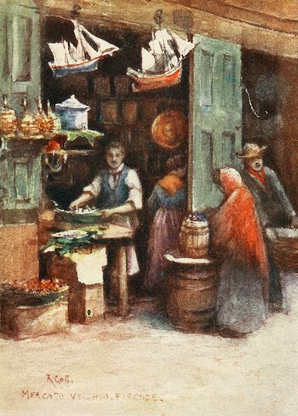 A Cook's Shop in the Mercato Vecchio, before its demolition in 1884