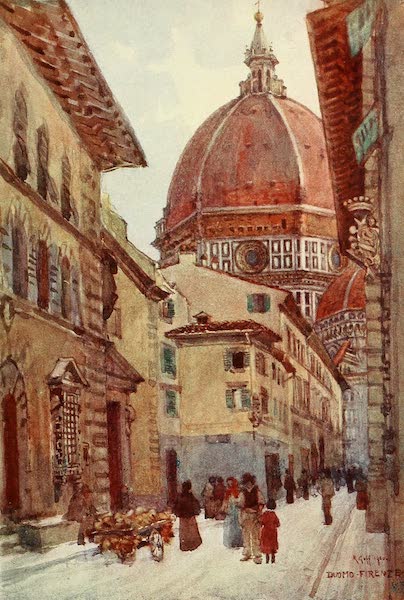 Florence & Some Tuscan Cities Painted and Described - Via dei Servi (1905)