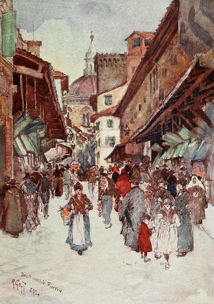 Florence & Some Tuscan Cities Painted and Described - The Ponte Vecchio (1905)