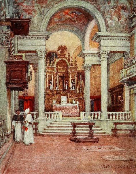 Florence & Some Tuscan Cities Painted and Described - Interior of the Convent Church of the Dominicans at San Domenico di Fiesole (1905)