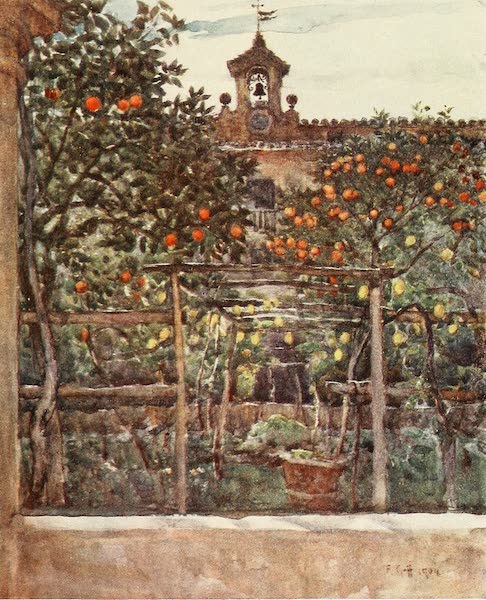 Florence & Some Tuscan Cities Painted and Described - Study of Orange and Lemon Trees, in an Ancient Convent Garden (1905)