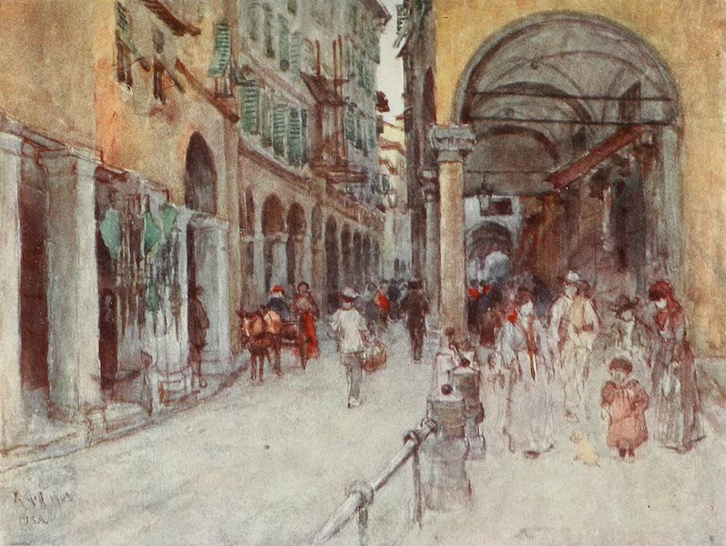 Florence & Some Tuscan Cities Painted and Described - Street Study in Pisa (1905)