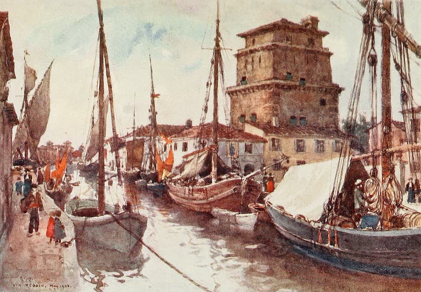 Florence & Some Tuscan Cities Painted and Described - Harbour of Viareggio (1905)