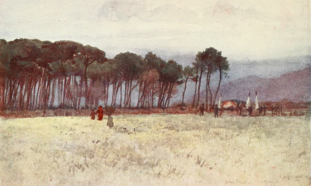 Florence & Some Tuscan Cities Painted and Described - The Piazza, Pietra Santa, near Viareggio (1905)