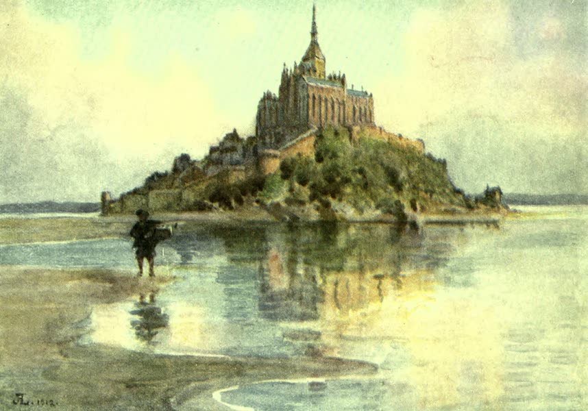 France by Gordon Home - Mt. St. Michel at High Tide (1918)