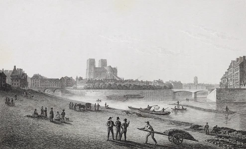 French Scenery - Isle du Palais, and Notre Dame (1822)