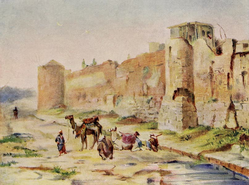 From Damascus to Palmyra - Wall of Damascus, Twilight Effect (1908)