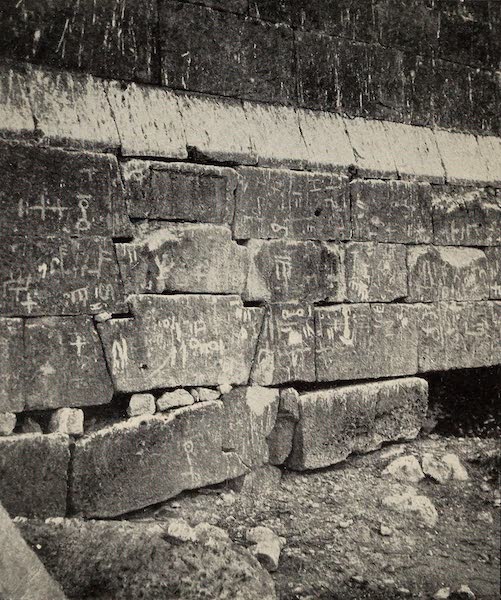 From Damascus to Palmyra - Wusms on the Stones of Kasrel Her. From a Photograph (1908)