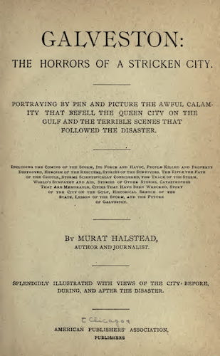 Galveston, the Horrors of a Stricken City (1900)