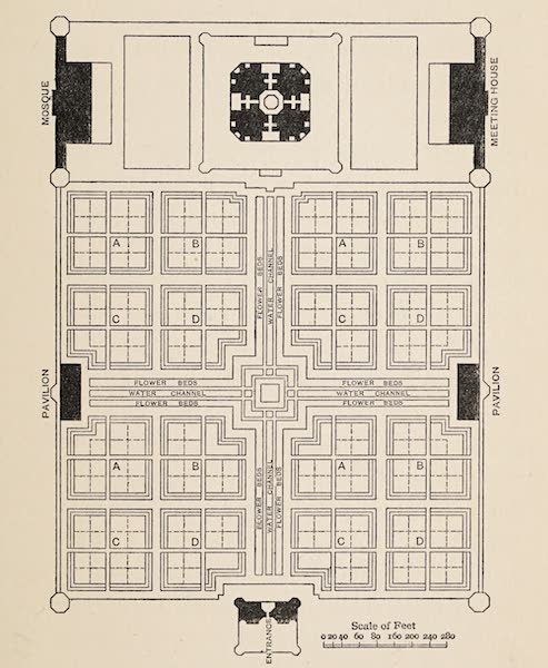Gardens of the Great Mughals - Taj Garden (Colonel Hodgson's Plan) (1913)