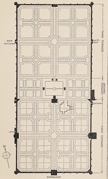 Gardens of the Great Mughals - Plan of a Garden in one of the Island Palaces at Udaipur (1913)