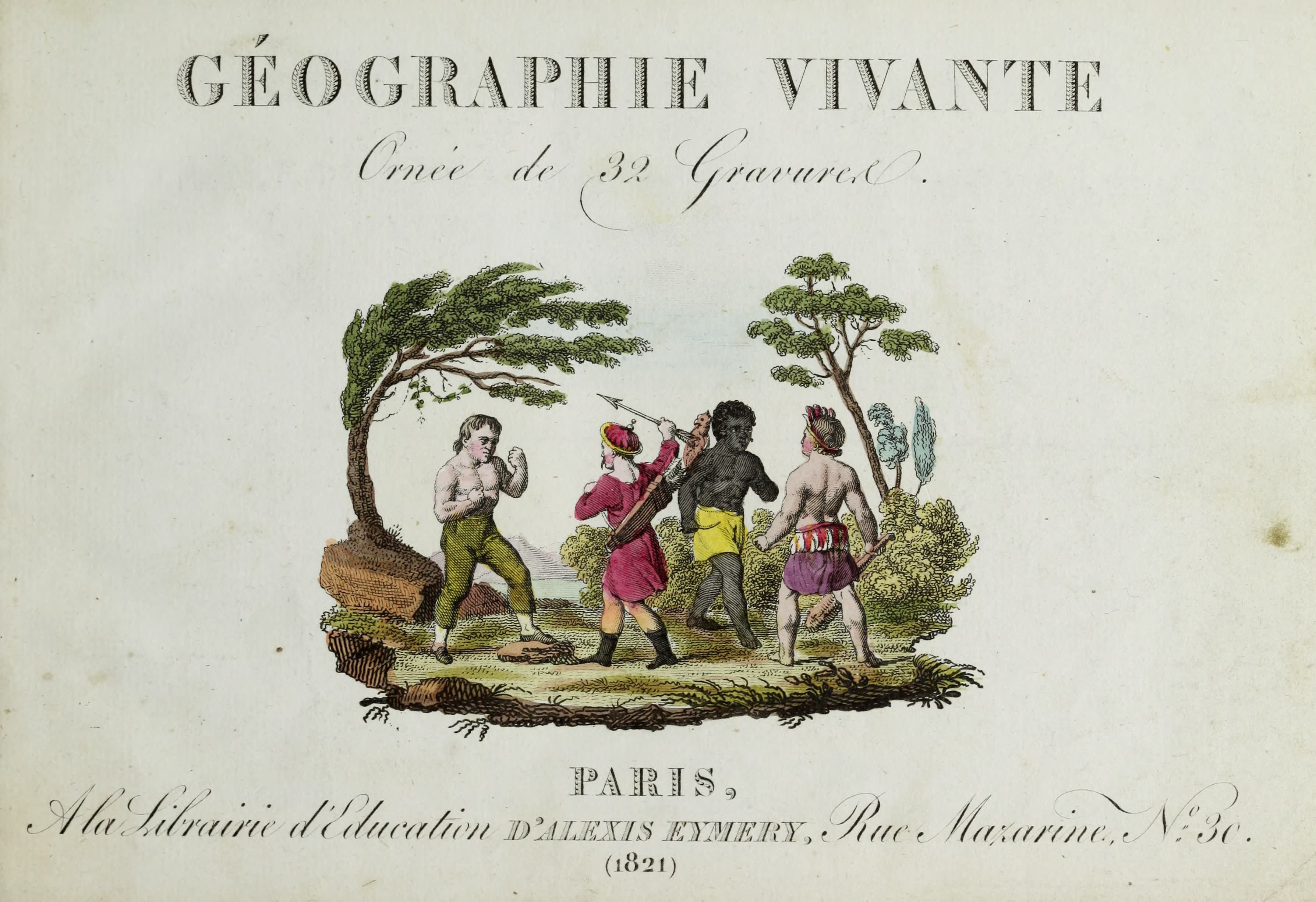 Geographie Vivante, ou, Tableaux Raisonnes - Illustrated Title Page (1821)