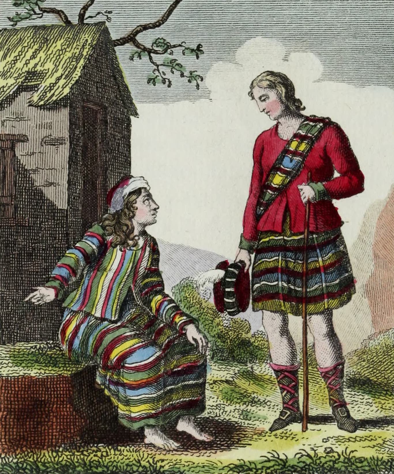 Geographie Vivante, ou, Tableaux Raisonnes - Montagnards Ecossais (1821)