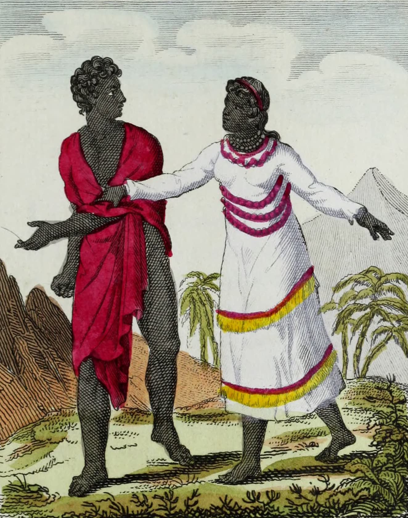 Geographie Vivante, ou, Tableaux Raisonnes - Habitans de Madagascar (1821)