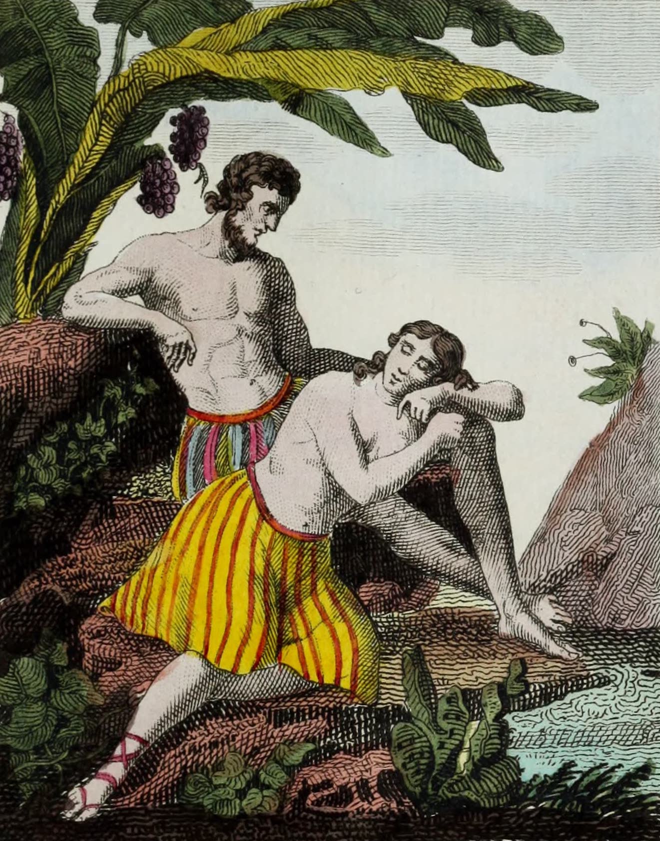 Geographie Vivante, ou, Tableaux Raisonnes - Habitans de la Guyanne (1821)