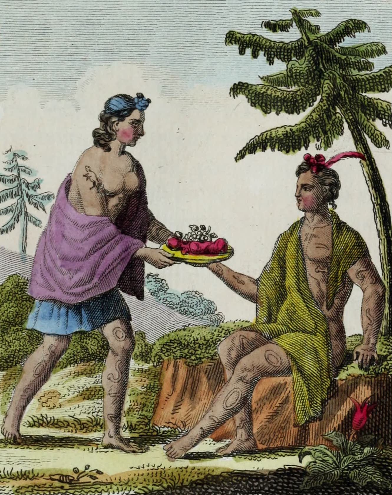 Geographie Vivante, ou, Tableaux Raisonnes - Otaitiens (1821)